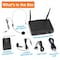 Pyle PYLECompact UHF Wireless Microphone System, Portable 1 Channel, Desktop Digital Mic, Belt-Pack PDWM1988B - alternate 5